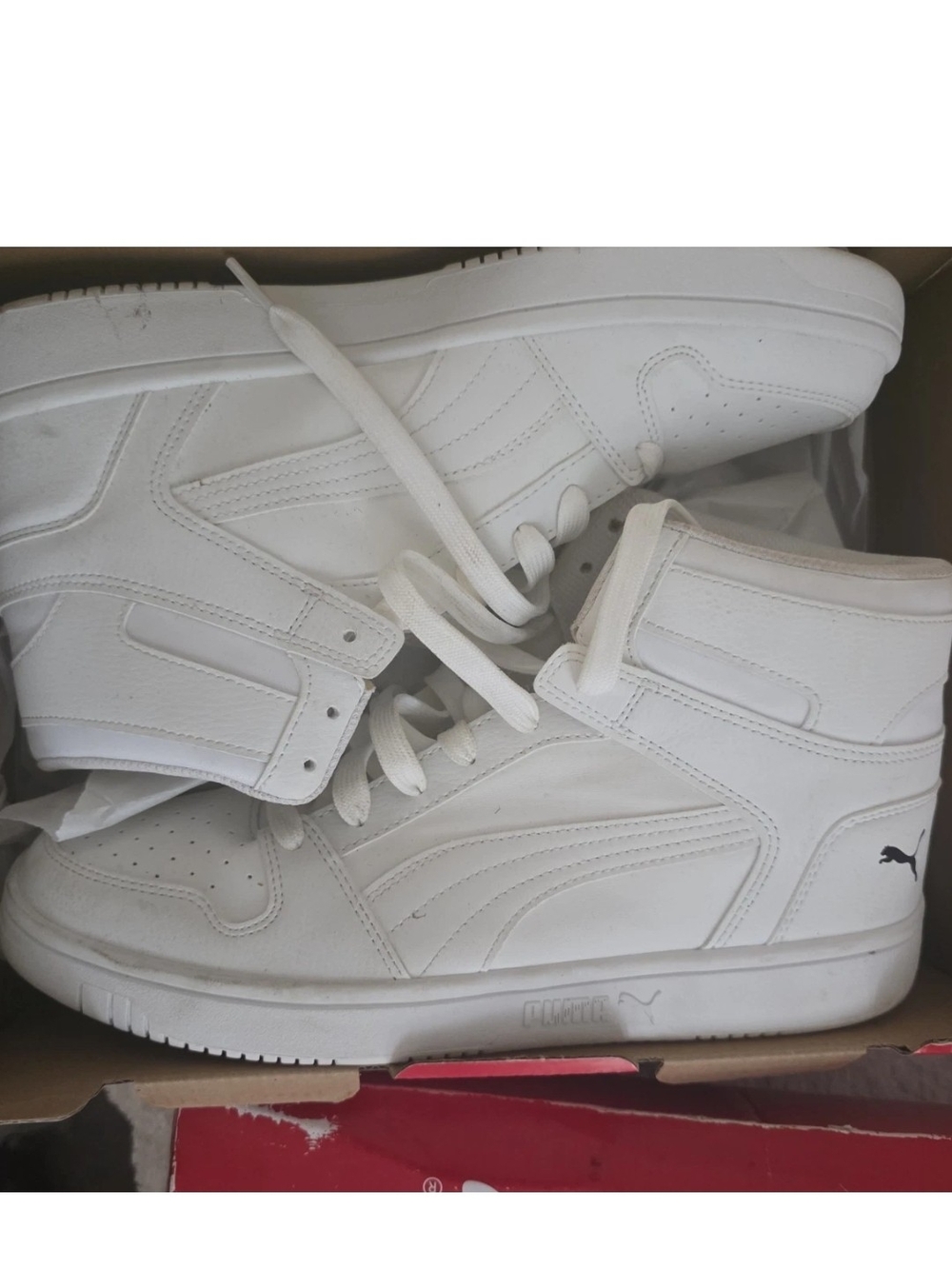 Puma Rebound LayUp SL White High-Top Sneakers